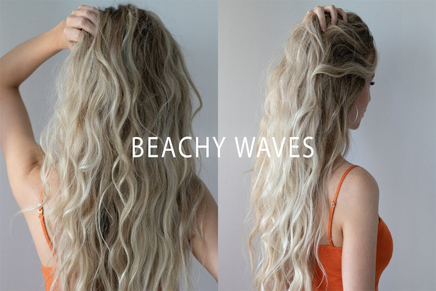 How to get beachy, wavy hair easily.