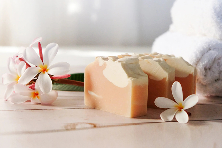 Organic soaps for healthy skin.