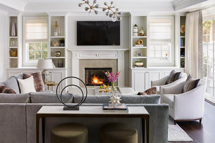 Transitional living room design ideas for a dramatic look