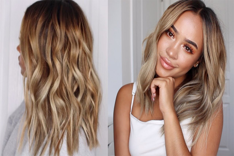 How to get beachy, wavy hair easily.